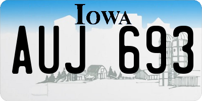 IA license plate AUJ693