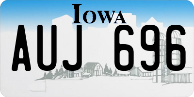 IA license plate AUJ696
