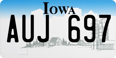 IA license plate AUJ697