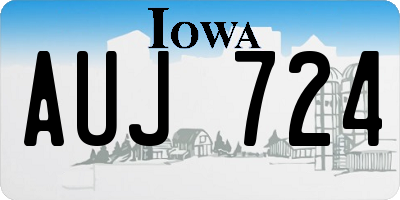 IA license plate AUJ724