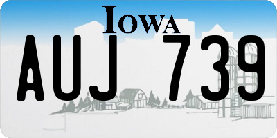 IA license plate AUJ739