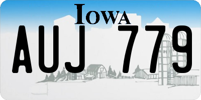 IA license plate AUJ779