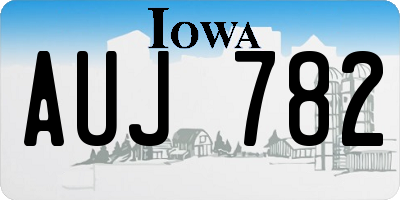 IA license plate AUJ782