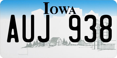 IA license plate AUJ938