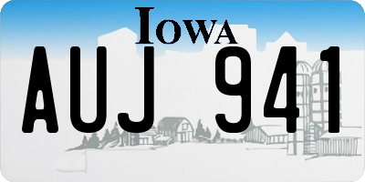 IA license plate AUJ941