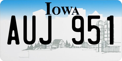 IA license plate AUJ951