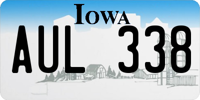 IA license plate AUL338
