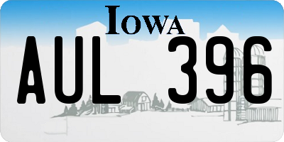 IA license plate AUL396