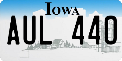 IA license plate AUL440