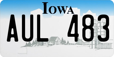 IA license plate AUL483