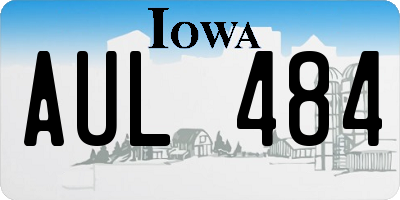 IA license plate AUL484