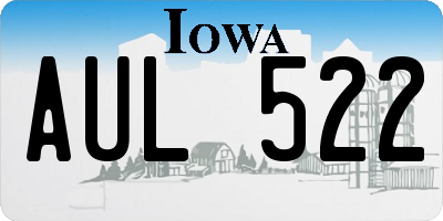 IA license plate AUL522