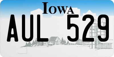 IA license plate AUL529
