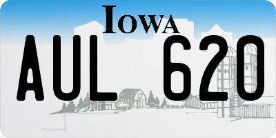 IA license plate AUL620