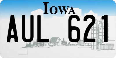 IA license plate AUL621