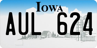 IA license plate AUL624