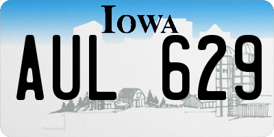 IA license plate AUL629