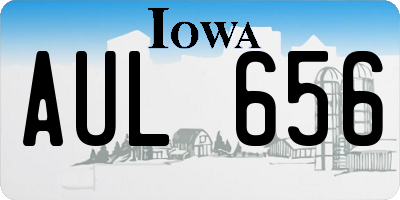 IA license plate AUL656