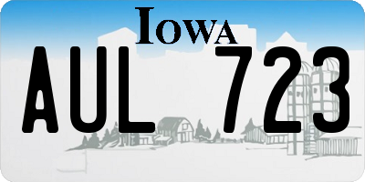 IA license plate AUL723