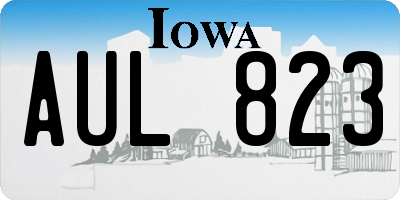 IA license plate AUL823