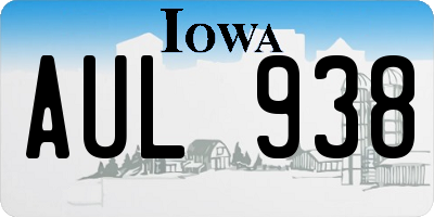 IA license plate AUL938