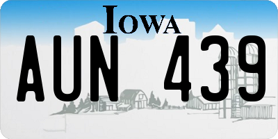 IA license plate AUN439