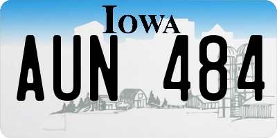 IA license plate AUN484
