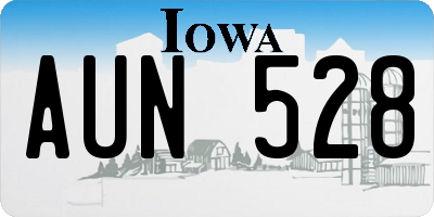 IA license plate AUN528