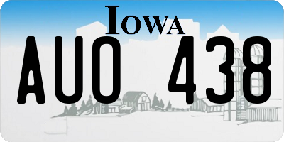 IA license plate AUO438