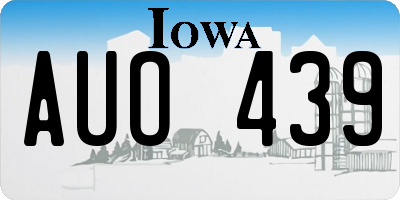 IA license plate AUO439