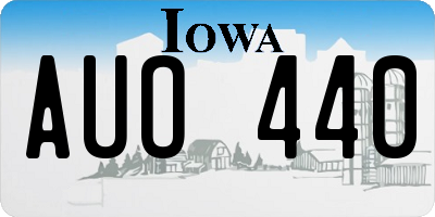 IA license plate AUO440