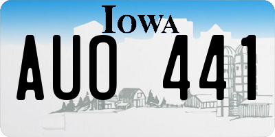 IA license plate AUO441