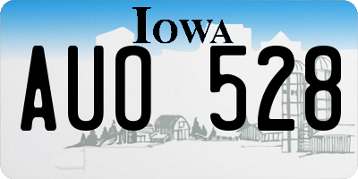 IA license plate AUO528