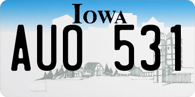 IA license plate AUO531