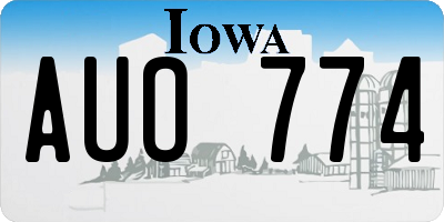 IA license plate AUO774