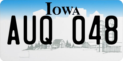 IA license plate AUQ048