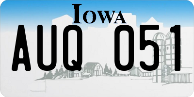 IA license plate AUQ051