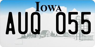 IA license plate AUQ055