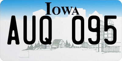 IA license plate AUQ095