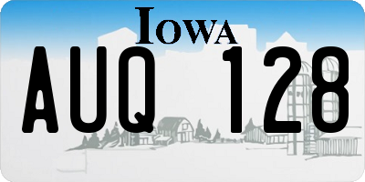 IA license plate AUQ128