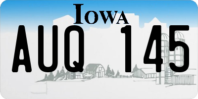 IA license plate AUQ145