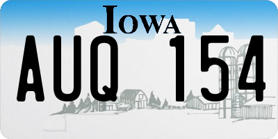 IA license plate AUQ154