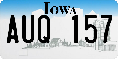 IA license plate AUQ157
