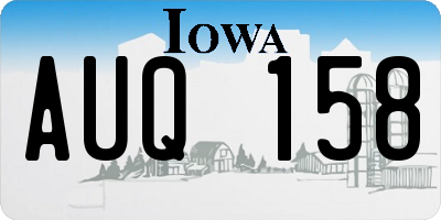 IA license plate AUQ158