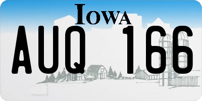 IA license plate AUQ166