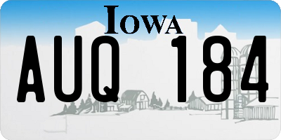 IA license plate AUQ184