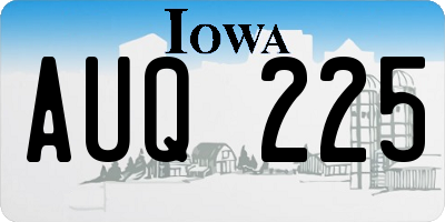 IA license plate AUQ225