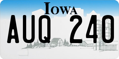 IA license plate AUQ240