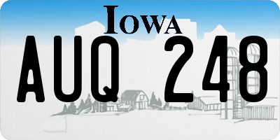 IA license plate AUQ248