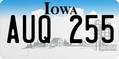 IA license plate AUQ255